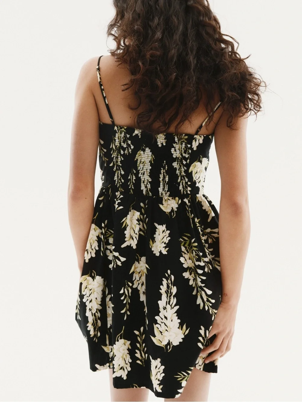 H&M | Dresses | Hm Black And Yellow Floral Dress